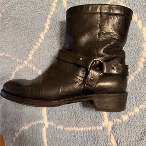Jimmy Choo Black Leather Ankle Booties